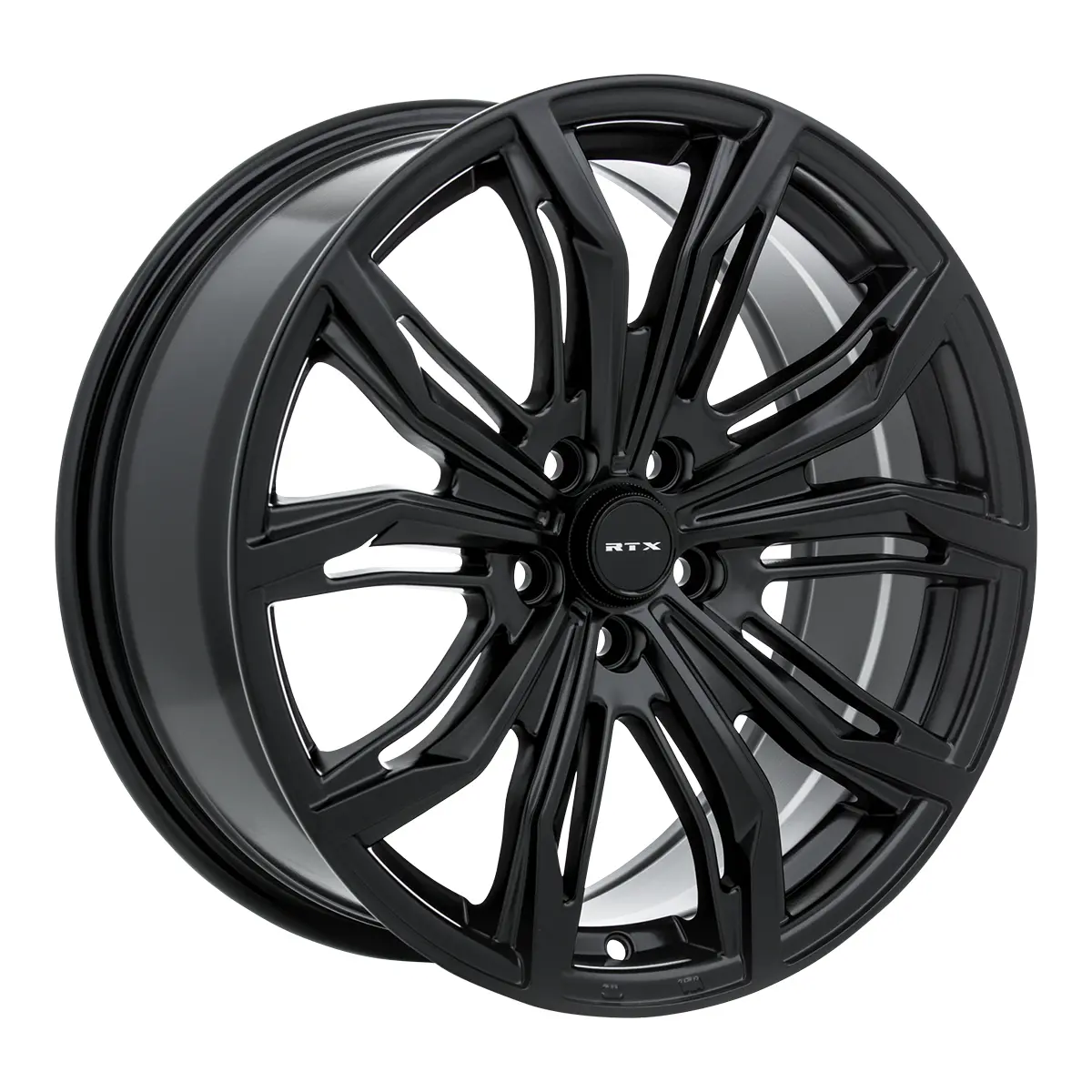 18X8 Premium Alloy Wheel – Rtx Black Widow Satin Black – 5X108 Et40 Cb63.4 – Fits Ford Fusion 2013–2020, Ford Edge 2015–2024, Volvo Xc60 2010–2017 1