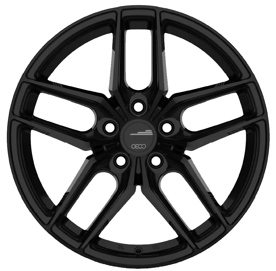 18X8 Alloy Wheel - Ceco C01 178615 Gloss Black , With 5X114.3 Bolt Pattern , 40.0 Offset , 73.1 Hubbore 2