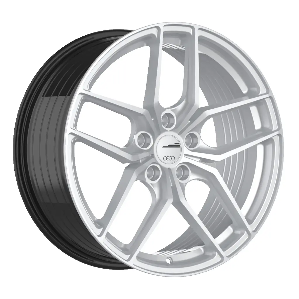 16X7 Hyper Silver – Ceco C01 – 5X114.3 Et40 Cb67.1 – Fits Camry, Accord 1