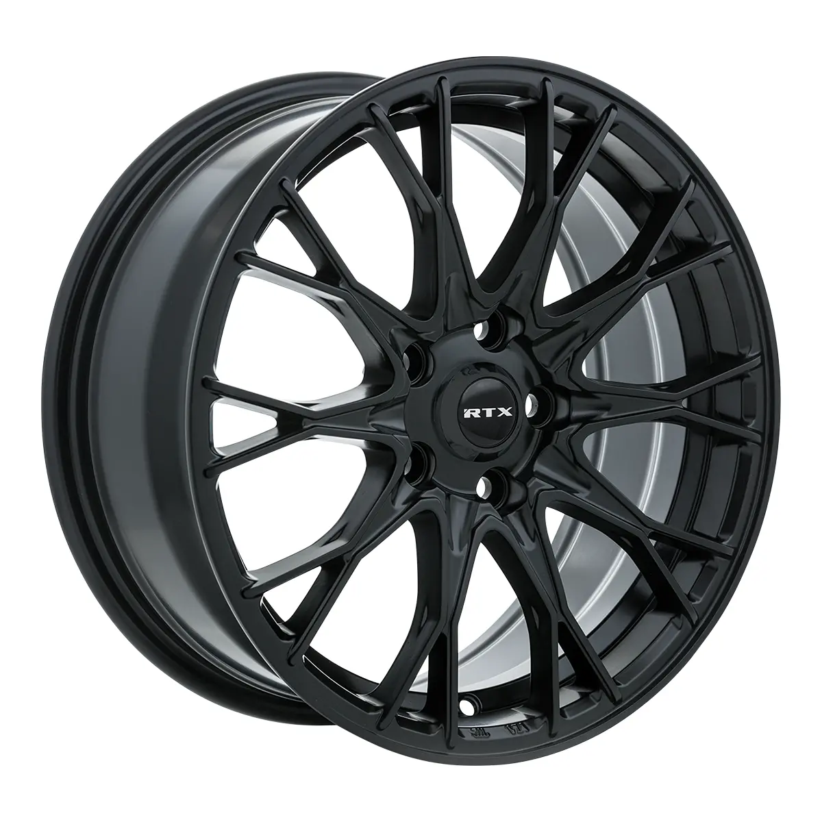 16X7 Premium Alloy Wheel – Rtx Concorde Satin Black – 5X100 Et38 Cb73.1 – Fits Subaru Impreza 2008-2024, Toyota Corolla 2003-2018, Scion Tc 2005-2010 1
