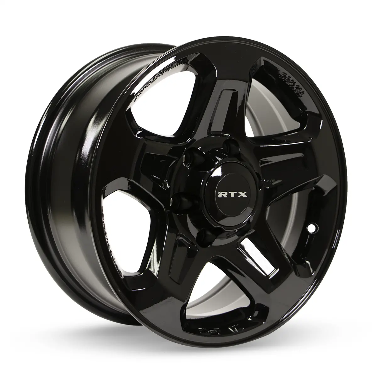 16X7 Premium Alloy Wheel – Rtx Courier Gloss Black – 6X130 Et30 Cb84.1 – Fits Mercedes Sprinter 2007–2024, Vw Crafter 2007–2024, Freightliner Sprinter 2007–2024 1