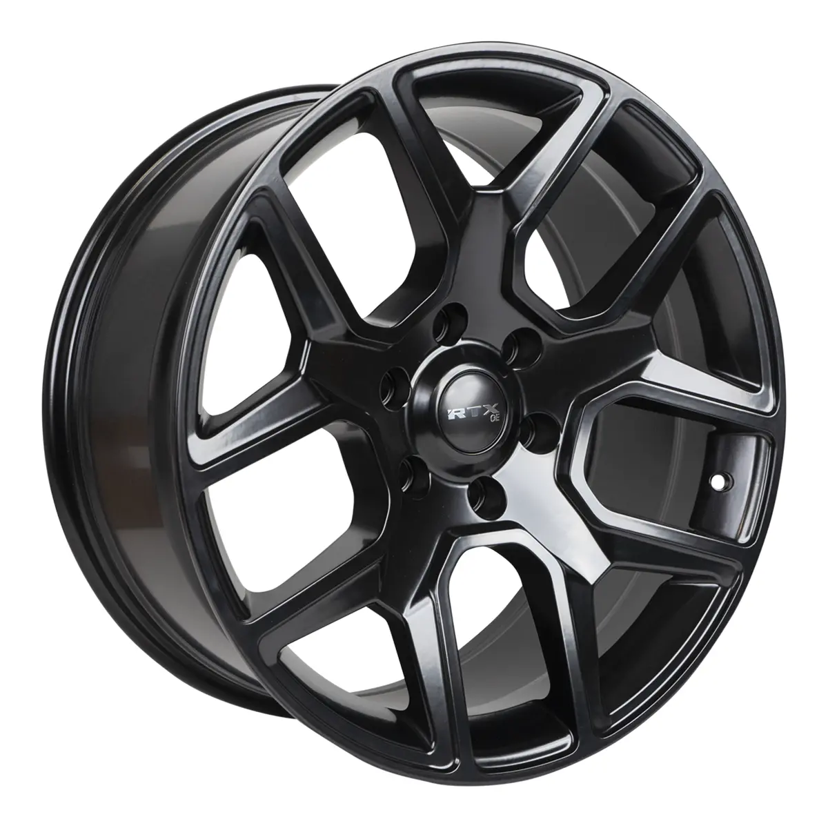 18X8 Alloy Wheel - Rtx Dallas 082886 Satin Black , With 6X139.7 Bolt Pattern , 18.0 Offset , 78.1 Hubbore  For  Gmc Canyon 2023-2024 1