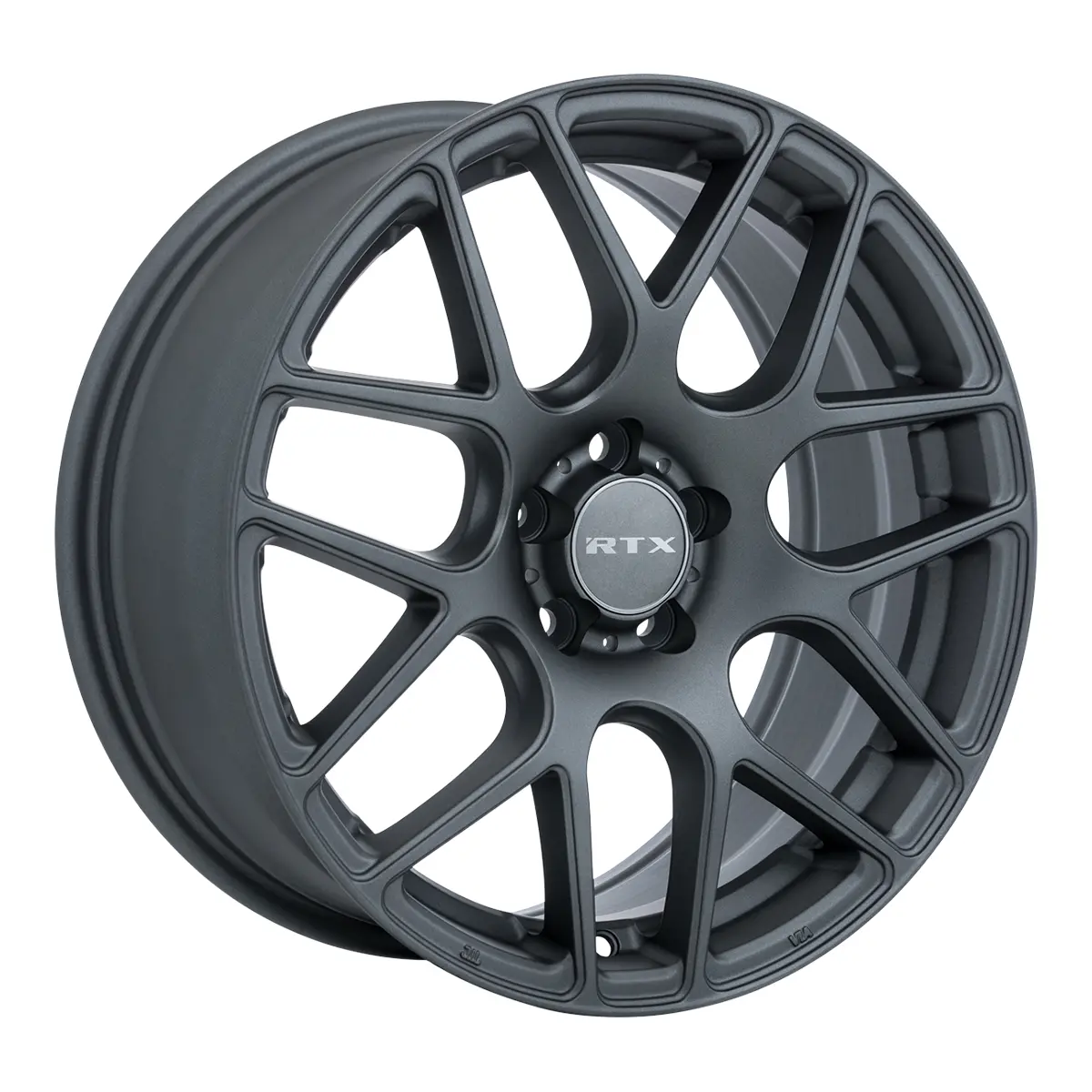 17X7.5 Alloy Wheel - Rtx Envy 082786 Matte Gunmetal , With 5X114.3 Bolt Pattern , 38.0 Offset , 7 3.1 Hubbore For  Chevrolet Malibu 2022-2024 1