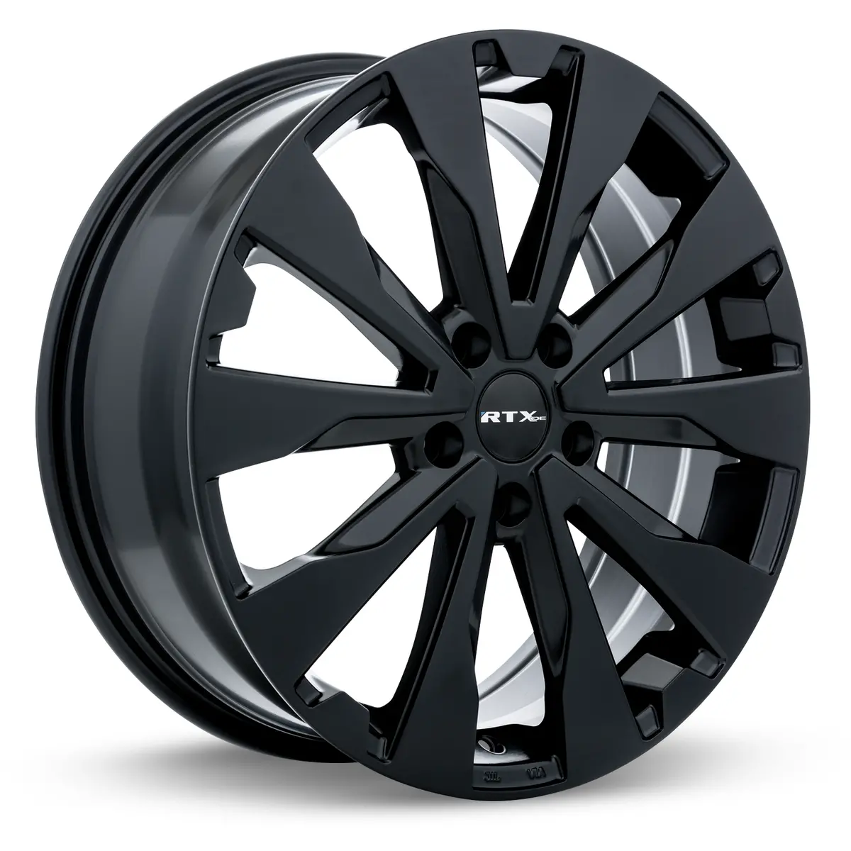17X7 Alloy Wheel - Rtx Estate 082570 Satin Black , With 5X114.3 Bolt Pattern , 48.0 Offset , 56.1 Hubbore For  Subaru Crosstrek 2024 1