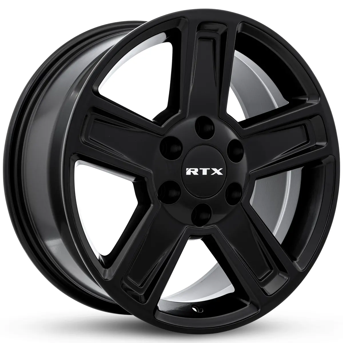 18X8 Premium Alloy Wheel – Rtx Glacier Satin Black – 5X127 Et35 Cb71.5 – Fits Jeep Wrangler Jk 2007-2018, Jeep Grand Cherokee 2011-2021, Dodge Durango 2011-2023 1