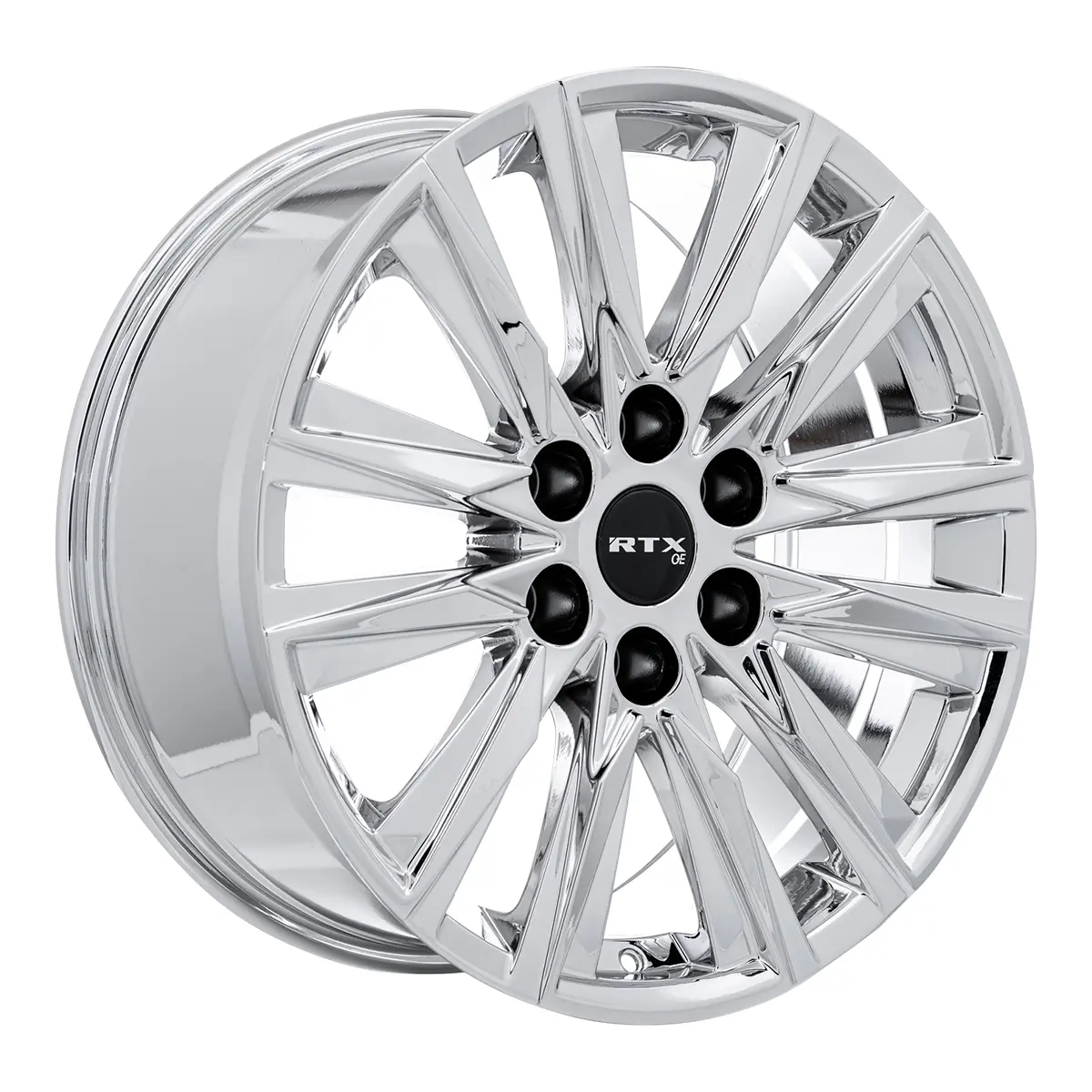 22X9 Alloy Wheel - Rtx Gm01 083136 Chrome / Pvd , With 6X139.7 Bolt Pattern , 25.0 Offset , 78.1 Hubbore For  Jeep Wagoneer 2022 1