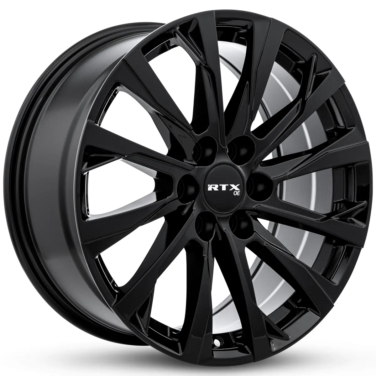 18X8 Premium Alloy Wheel – Rtx Gm03 Gloss Black – 6X120 Et35 Cb67.1 – Fits Chevy Colorado 2015–2024, Gmc Canyon 2015–2024 1