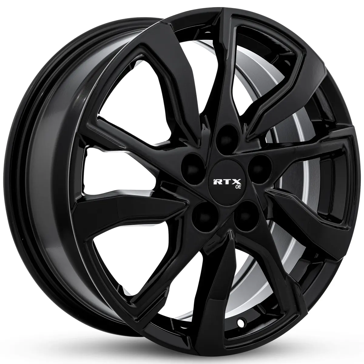 18X7 Gloss Black Wheel – Rtx Gm07 083268 – 5X115 Et42 Cb70.3 – Fits Chevrolet Impala 2014–2020, Buick Lacrosse 2010–2019, Dodge Avenger 2008–2014 1