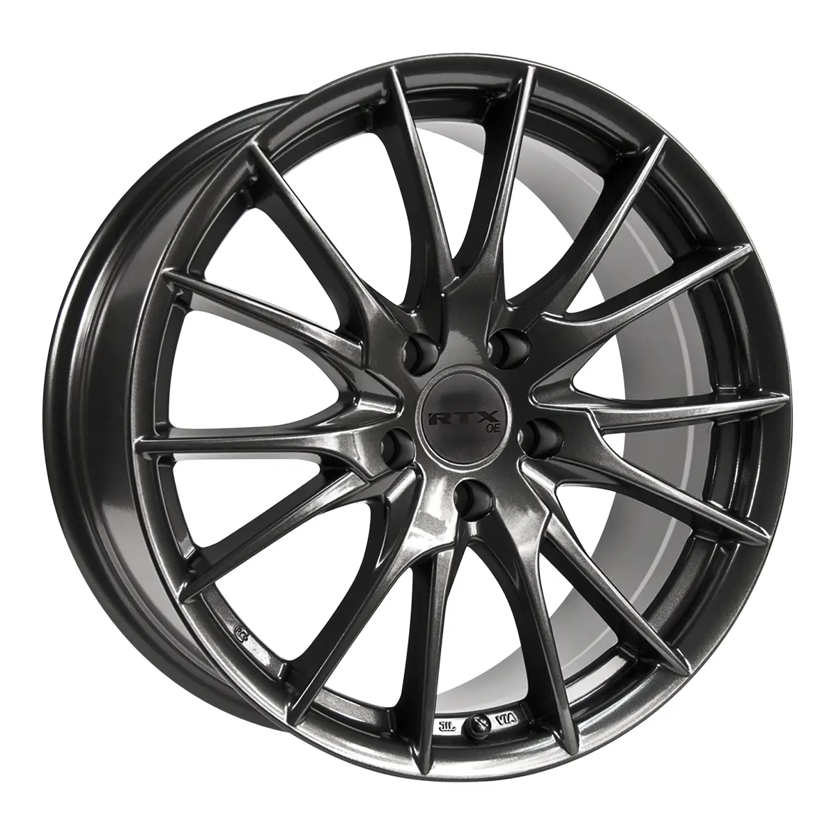 18X8 Alloy Wheel - Rtx Ipl 081055 Dark Gunmetal , With 5X114.3 Bolt Pattern , 40.0 Offset , 66.1 Hubbore For Nissan Rogue 2023-2024 1