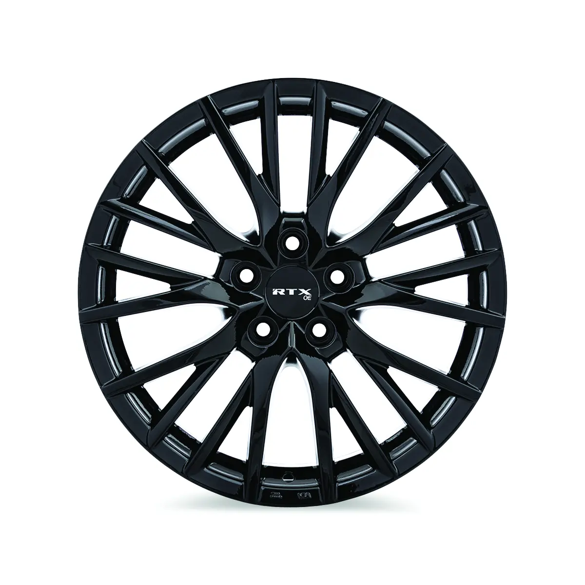 19X8 Gloss Black Wheel – Rtx Kyo 083271 – 5X114.3 Et35 Cb60.1 – Fits Toyota Rav4 2013–2018, Toyota Camry 2012–2017, Toyota Highlander 2014–2019 2