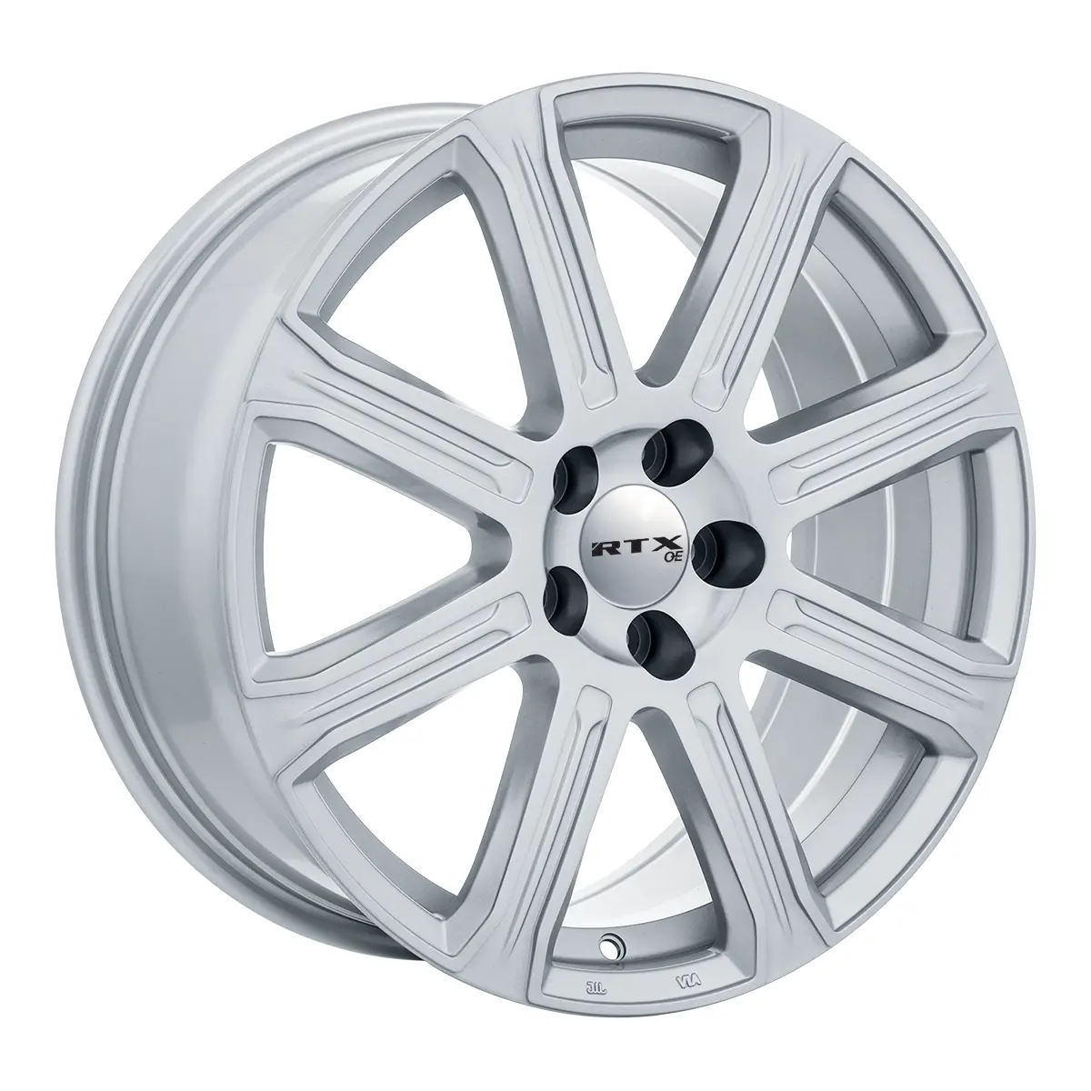 18X8 Alloy Wheel - Rtx Laholm 082226 Silver , With 5X108 Bolt Pattern , 45.0 Offset , 63.4 Hubbore  Volvo V90 2018-2021 1