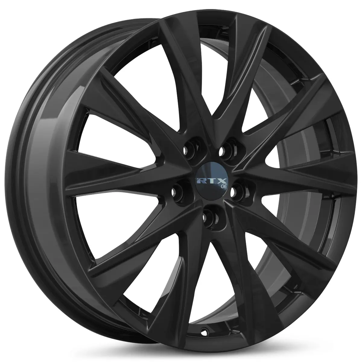19X7 Gloss Black Wheel – Rtx Mz02 083347 – 5X114.3 Et45 Cb67.1 – Fits Honda Accord 2003–2024 1