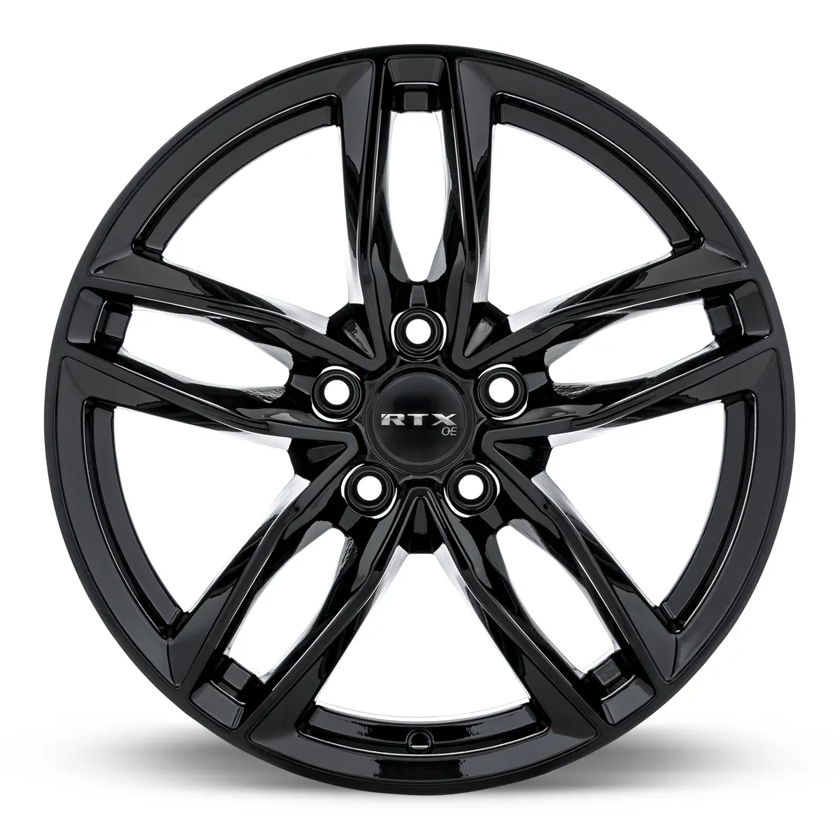 17X7.5 Alloy Wheel - Rtx Nuremberg 507401 Gloss Black , With 5X112 Bolt Pattern , 35.0 Offset , 66.6 Hubbore For Volkswagen Atlas 2018-2024 2