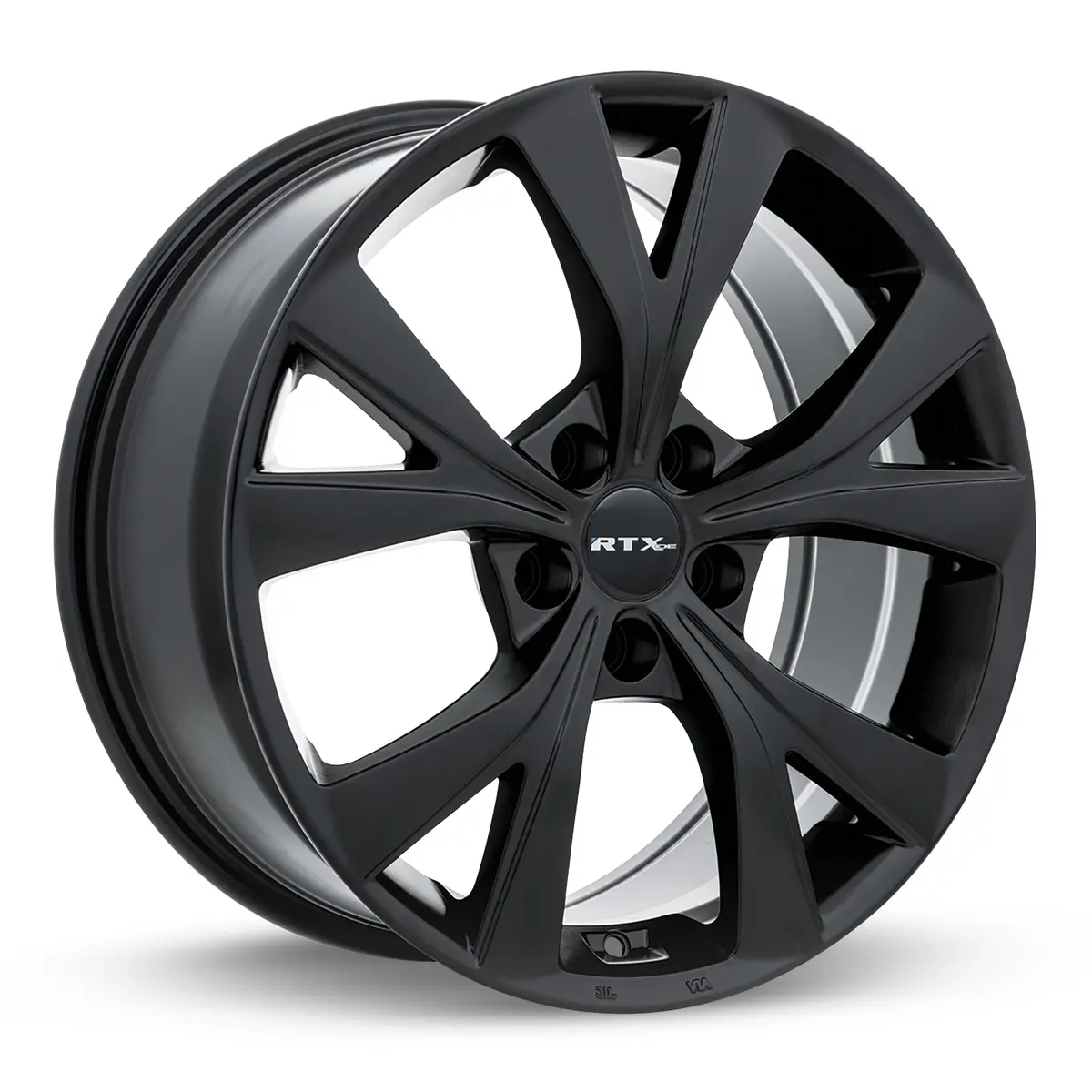18X8 Premium Alloy Wheel – Rtx Oe Najin Satin Black – 5X114.3 Et40 Cb67.1 – Fits Honda Accord 2008-2024, Hyundai Sonata 2011-2024, Kia Optima 2011-2024 1