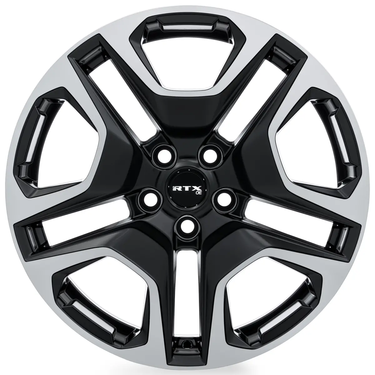 19X7.5 Alloy Wheel - Rtx Osaka 082975 Satin Black Machined , With 5X114.3 Bolt Pattern , 35.0 Offset , 60.1 Hubbore For Toyota Sienna 2023-2024 2