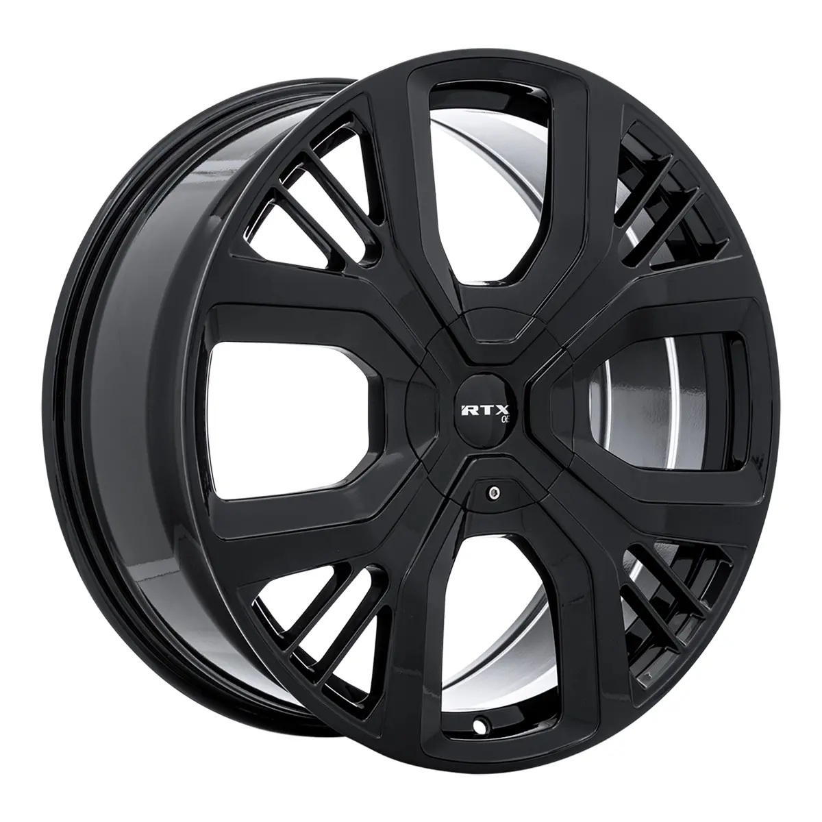 20X8 Alloy Wheel - Rtx Ps01 083172 Gloss Black , With 5X108 Bolt Pattern , 45.0 Offset , 63.4 Hubbore 1