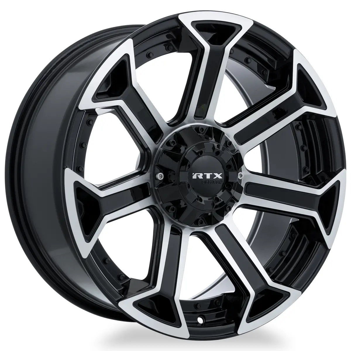 20X10 Premium Alloy Wheel – Rtx Peak Gloss Black Machined – 5X127 Et-18 Cb71.5 – Fits Jeep Wrangler Jk 2007–2018, Jeep Wrangler Jl 2018–2024, Jeep Gladiator 2020–2024 1