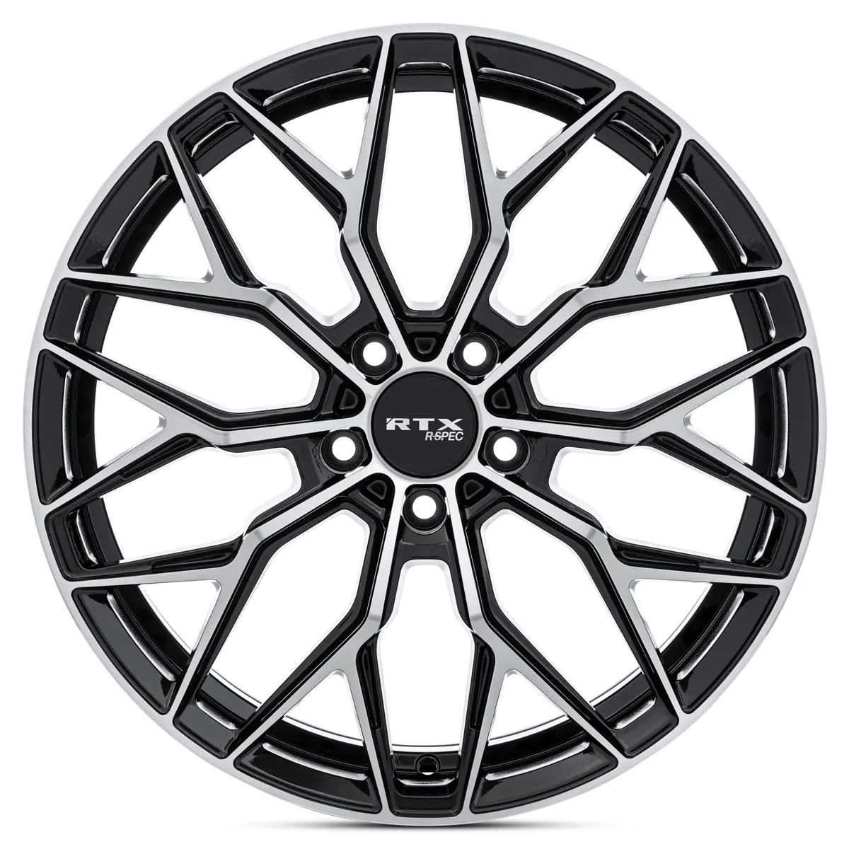 18X8 Gloss Black Machined Wheel – Rtx Rs02 083154 – 5X114.3 Et38 Cb67.1 – Fits Toyota Camry 2