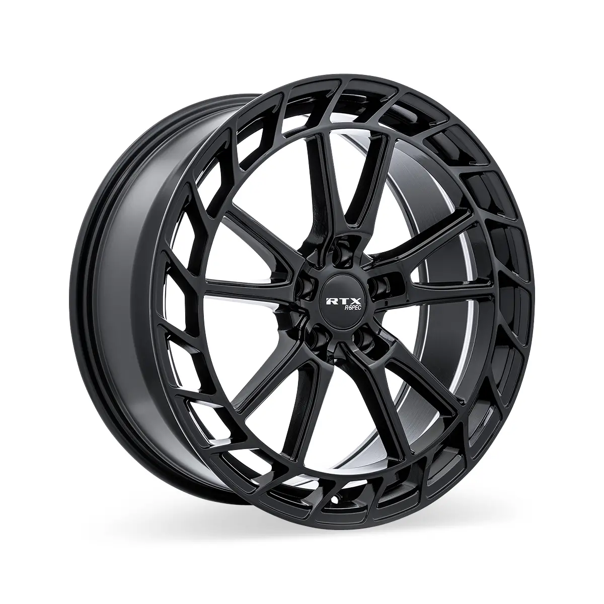 18X8 Gloss Black Wheel – Rtx Rs05 083074 – 5X114.3 Et40 Cb67.1 – Fits Honda Accord 2003–2024, Toyota Camry 2007–2024 1