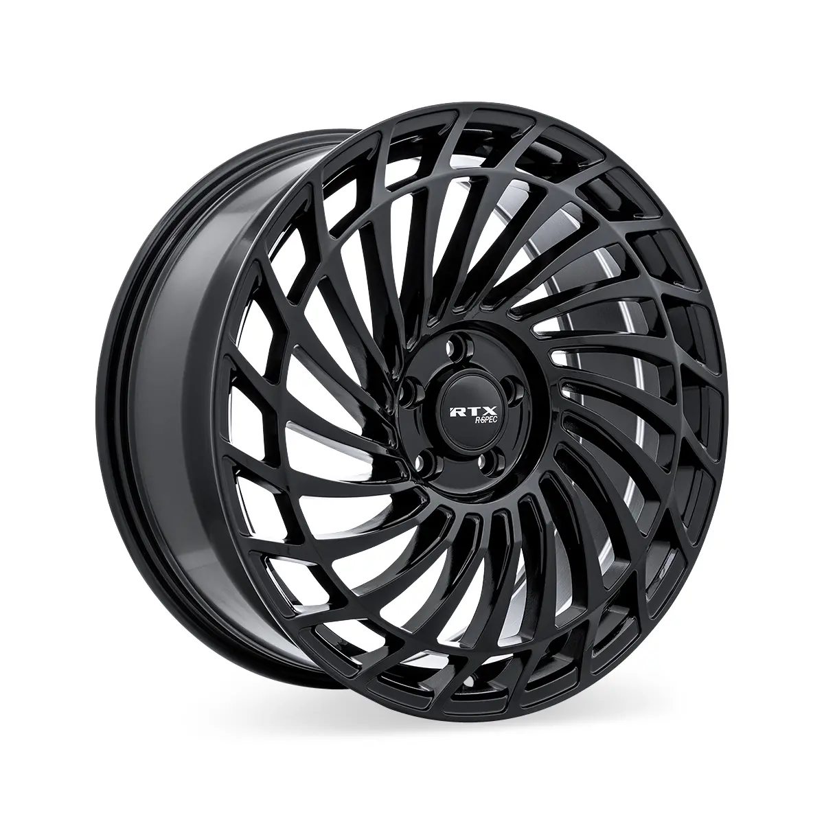 19X8 Alloy Wheel - Rtx Rs06 083141 Gloss Black , With 5X108 Bolt Pattern , 40.0 Offset , 63.4 Hubbore For  Jaguar E-Pace 2018-2021 1