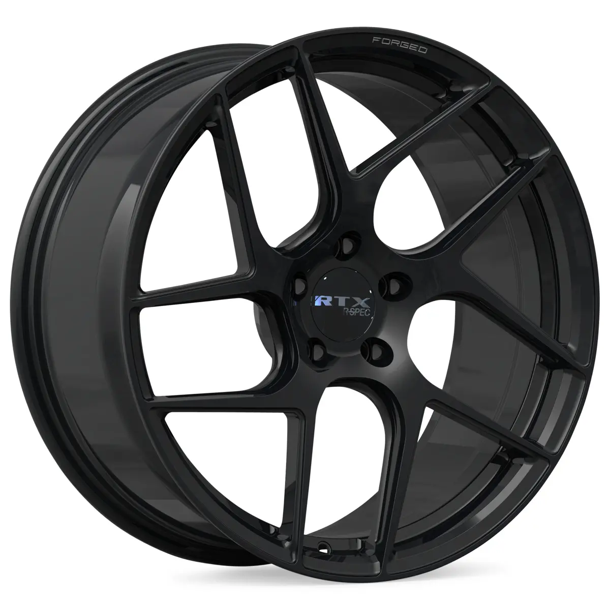 20X9 Gloss Black Wheel – Rtx Rs07f Forged 083166 – 5X108 Et48 Cb63.4 – Fits Volvo Xc60 1