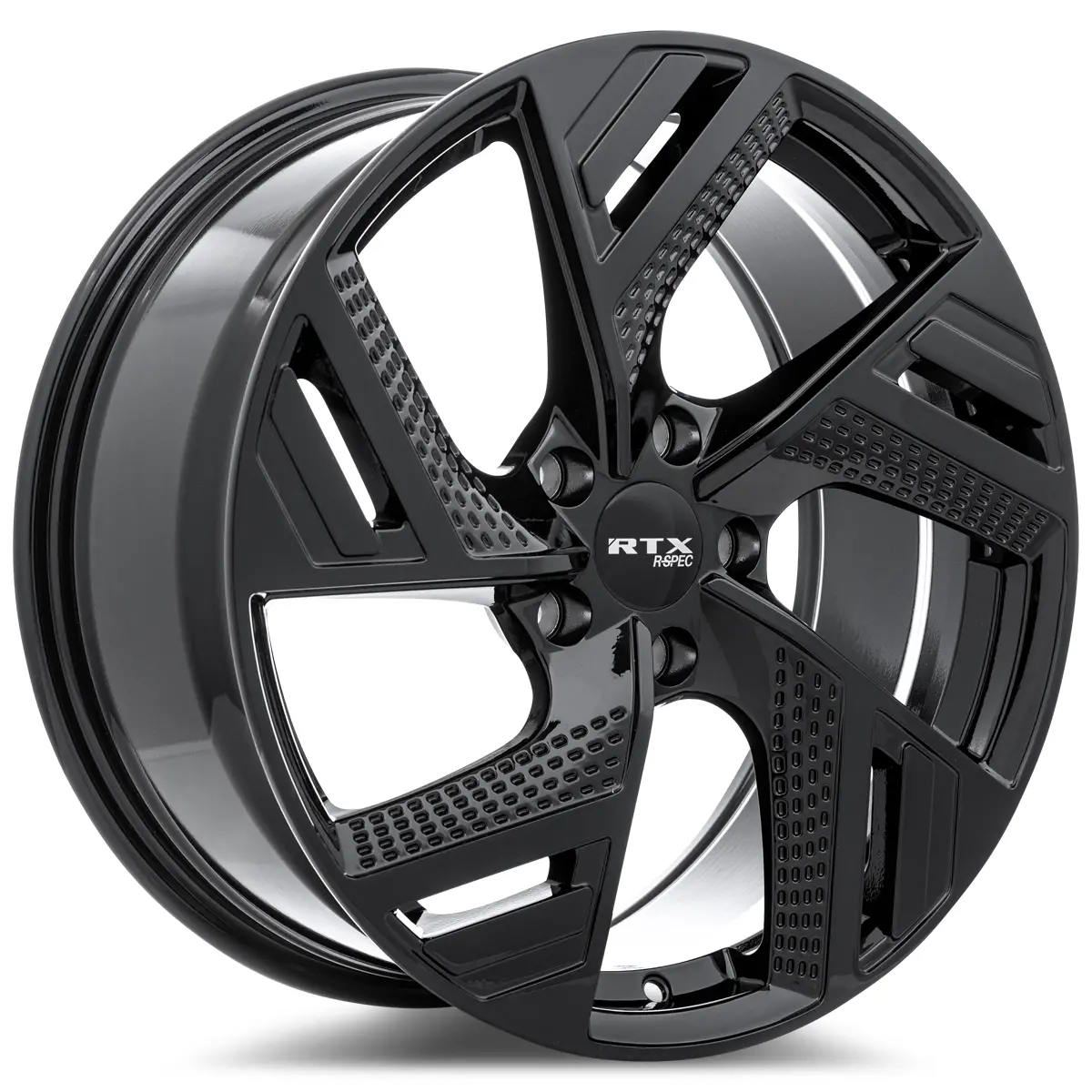 20X8.5 Gloss Black Wheel – Rtx R-Spec Rs09 083226 – 5X114.3 Et40 Cb67.1 – Fits Honda Accord, Toyota Camry, Lexus Es, Nissan Maxima (2000–2024) 1