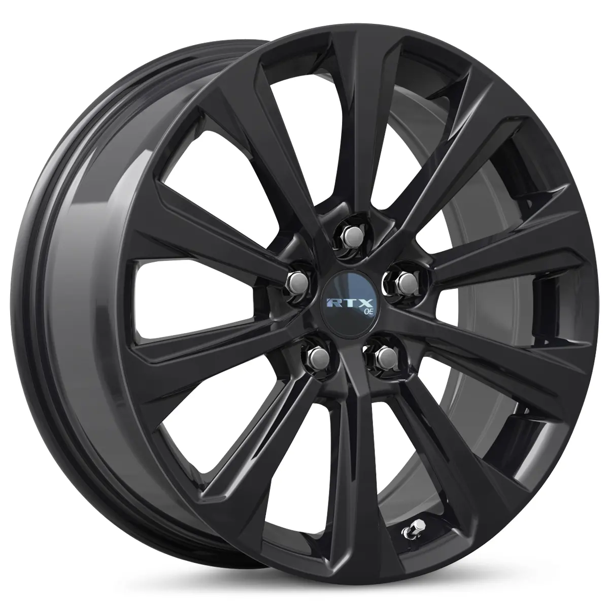20x8 Gloss Black RTX TY04 Alloy Wheel – 5x120 Bolt Pattern, 40mm Offset, 60.1mm Center Bore – Compatible with BMW 3 Series (2006–2018) and 5 Series (2004–2016)