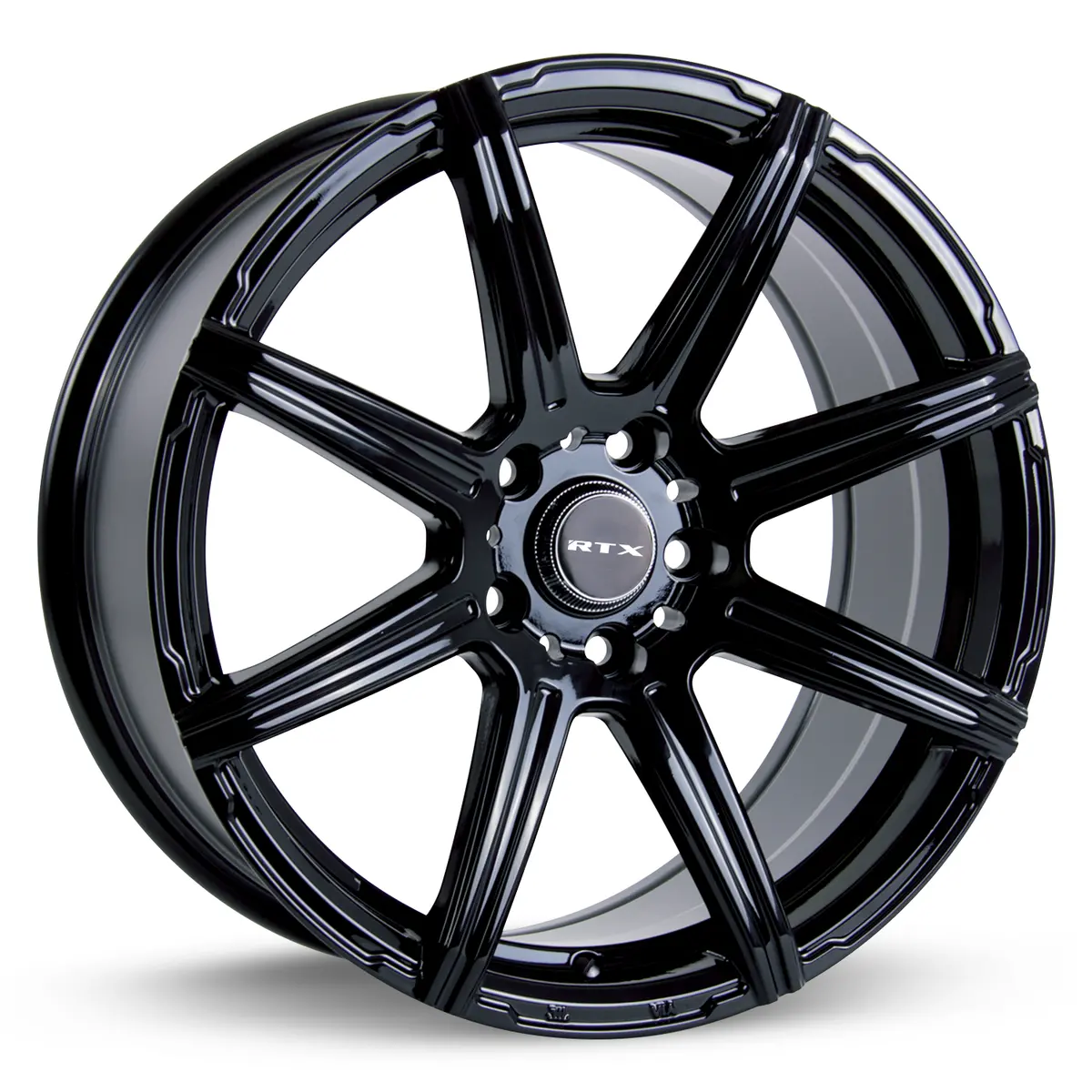 16X7 Alloy Wheel - Rtx Compass 081551 Gloss Black , With 5X114.3 Bolt Pattern , 38.0 Offset , 73.1 Hubbore For Mazda Rx-7 1