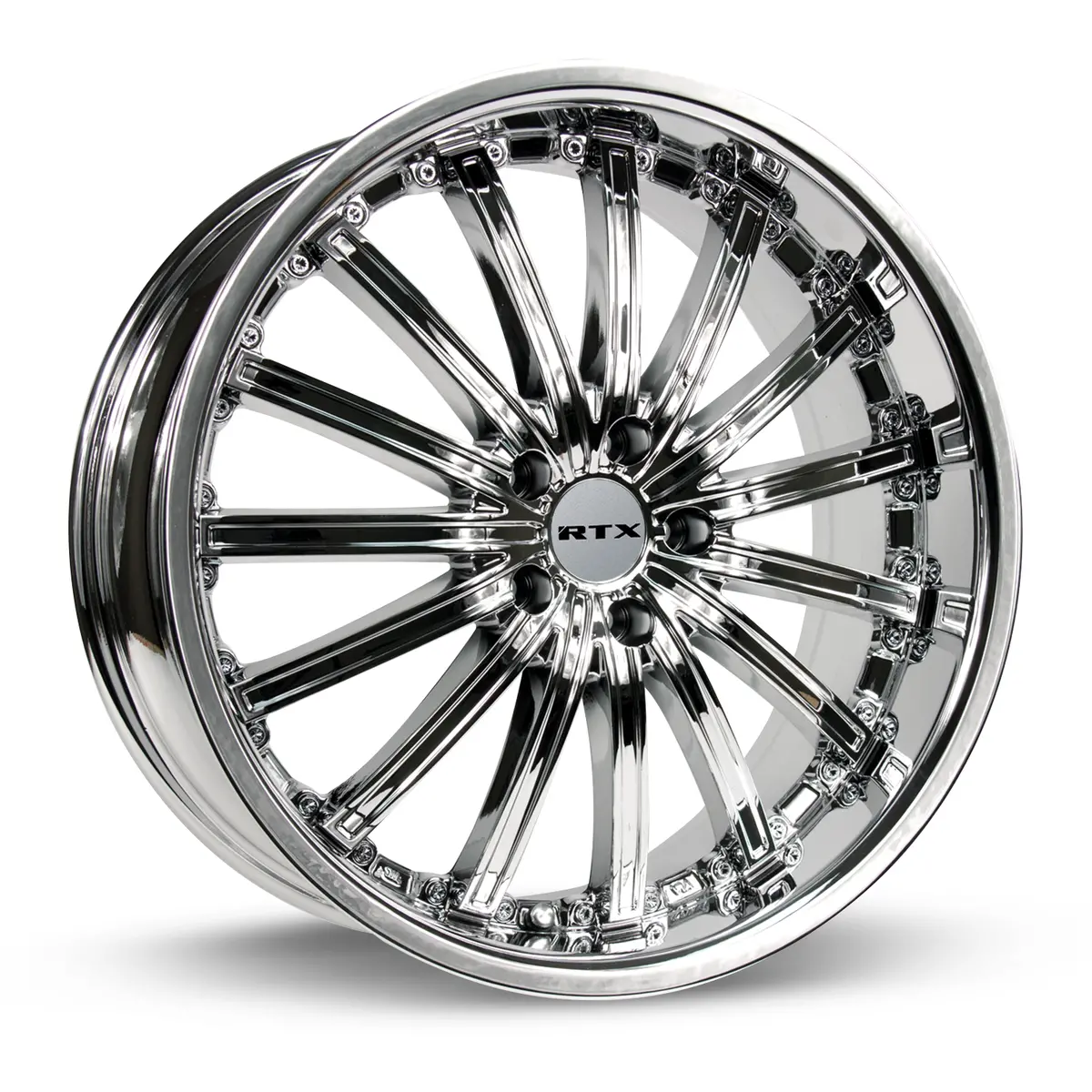18X8 Alloy Wheel - Rtx Elite 081293 Chrome / Pvd , With 5X114.3 Bolt Pattern , 42.0 Offset , 73.1 Hubbore  For Lexus Nx450h+ 2022-2024 1