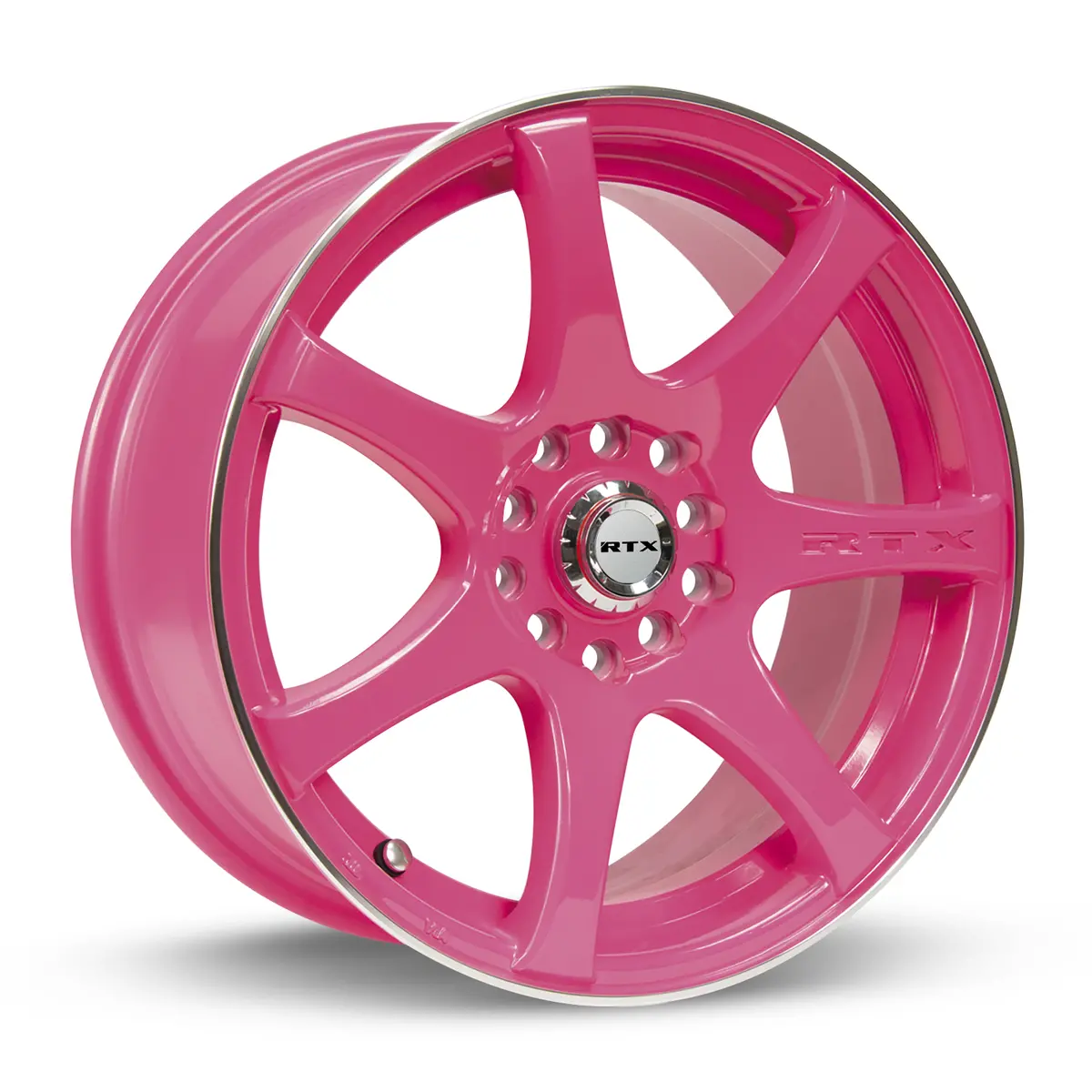 15X6.5 Alloy Wheel - Rtx Ink 081117 Diva (Pink Machined) , With 4X100/114.3 Bolt Pattern , 40.0 Offset , 73.1 Hubbore For  Hyundai Accent 2022 1