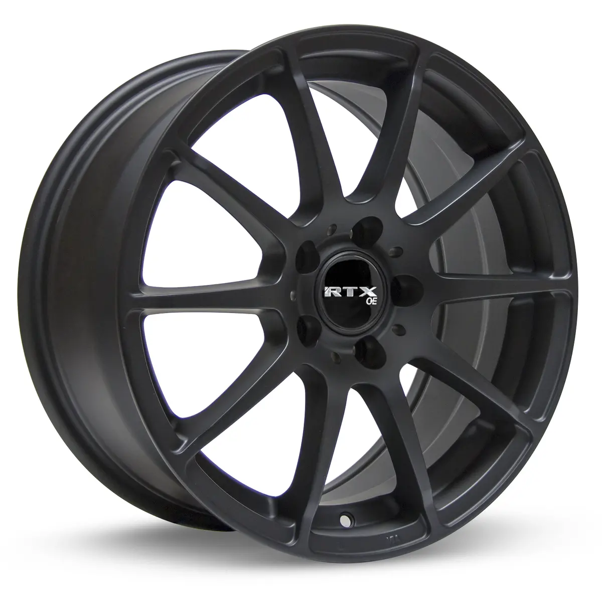 RTX Munich 081577 Matte Black 19x8.5 Alloy Wheel – 5x112 Bolt Pattern, 45mm Offset, 66.6mm Hub Bore for Audi TT (2008–2009)