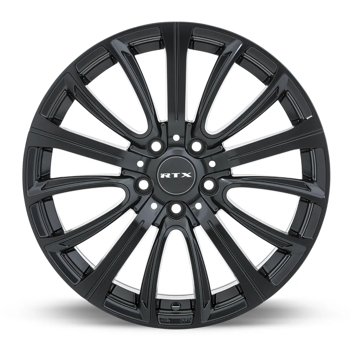 18X8 Alloy Wheel - Rtx Network 082469 Satin Black , With 5X114.3 Bolt Pattern , 35.0 Offset , 73.1 Hubbore 2023 Hyundai Sonata 2