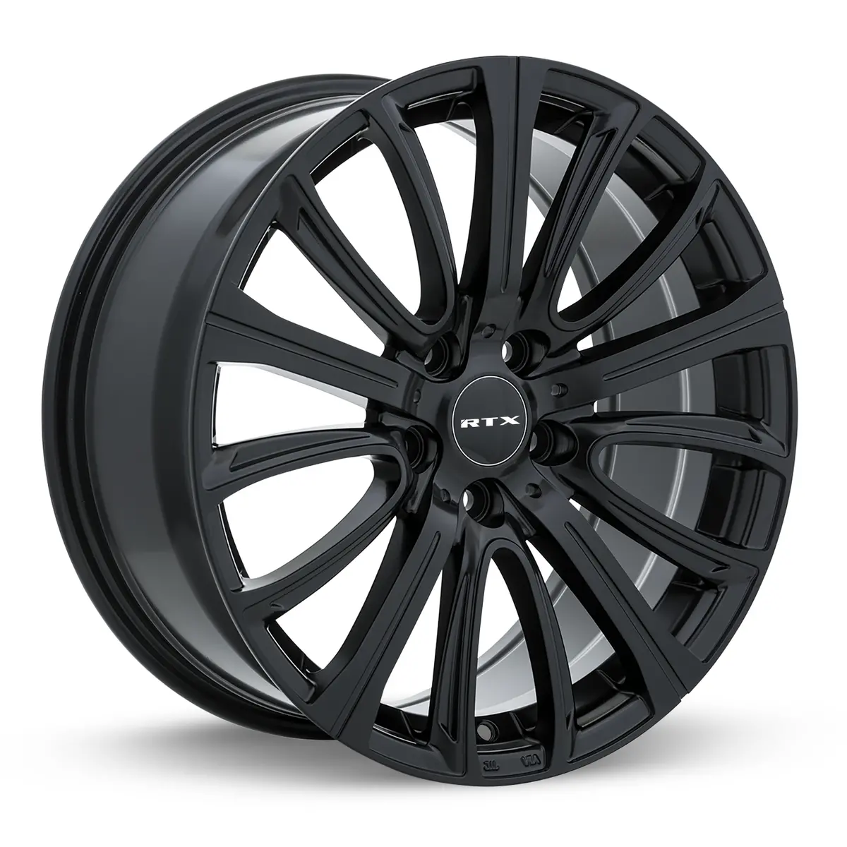20X8.5 Alloy Wheel - Rtx Network 082473 Satin Black , With 5X114.3 Bolt Pattern , 38.0 Offset , 73.1 Hubbore 2015-2021 Lexus Nx300h Rc350 1
