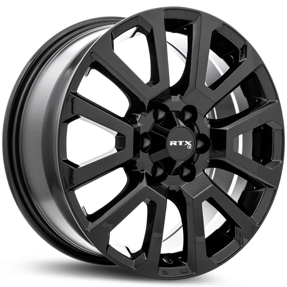 17X7.5 Alloy Wheel - Rtx Ni01 083261 Gloss Black , With 6X114.3 Bolt Pattern , 30.0 Offset , 66.1 Hubbore   For Nissan Xterra 1