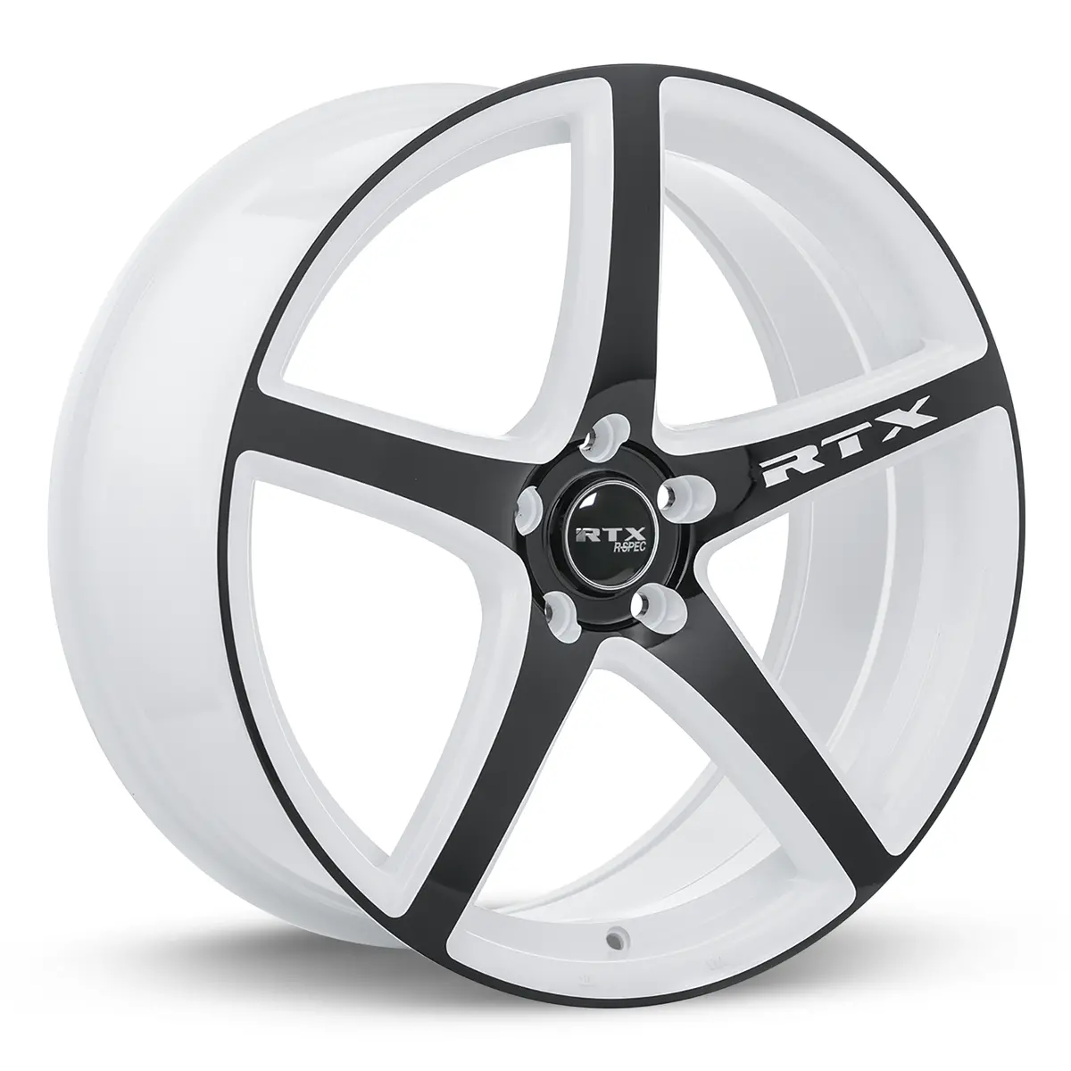 20X8.5 Alloy Wheel - Rtx Illusion 081110 White And Black , With 5X114.3 Bolt Pattern , 45.0 Offset , 73.1 Hubbore For Nissan Ariya 2023-2024 1