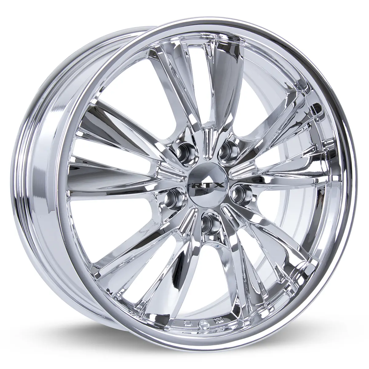 17X7 Alloy Wheel - Rtx Twist 081367 Chrome / Pvd , With 5X114.3 Bolt Pattern , 40.0 Offset , 73.1 Hubbore For Chevrolet Equinox   2023-2024 1