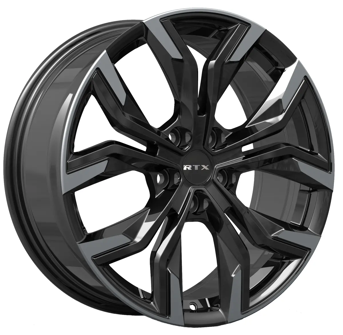 17X7 Gloss Black Machined Wheel – Rtx Venom 083351 – 5X114.3 Et42 Cb67.1 – Fits Nissan Altima 1