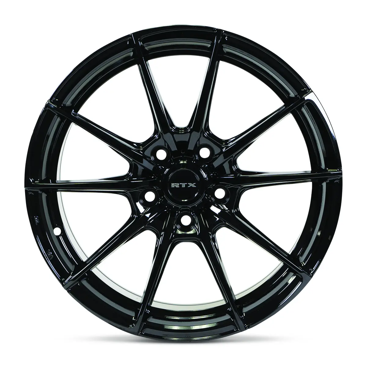 18X8 Gloss Black Wheel – Rtx Sl01 082883 – 5X114.3 Et42 Cb73.1 – Fits Toyota Camry 2007–2017, Honda Accord 2008–2017, Nissan Altima 2007–2018 2