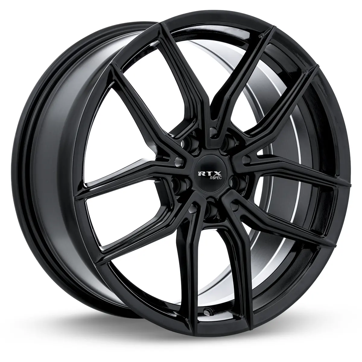 17X7.5 Premium Alloy Wheel – Rtx Sw05 Gloss Black – 5X114.3 Et35 Cb73.1 – Fits Honda Accord 2008–2024, Toyota Camry 2012–2024, Nissan Altima 2007–2024 1