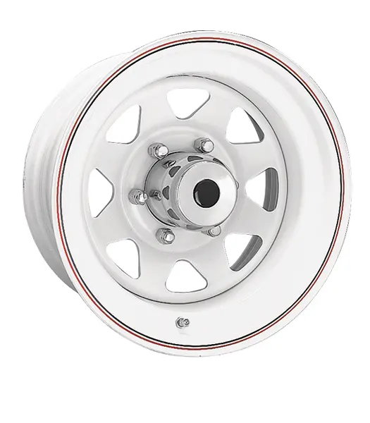 15X6 White 8-Spoke Wheel – Ceco Series 70 Cd705655 – 5X139.7 Et-3 Cb108.7 – Fits Suzuki Samurai, Ford Ranger 1