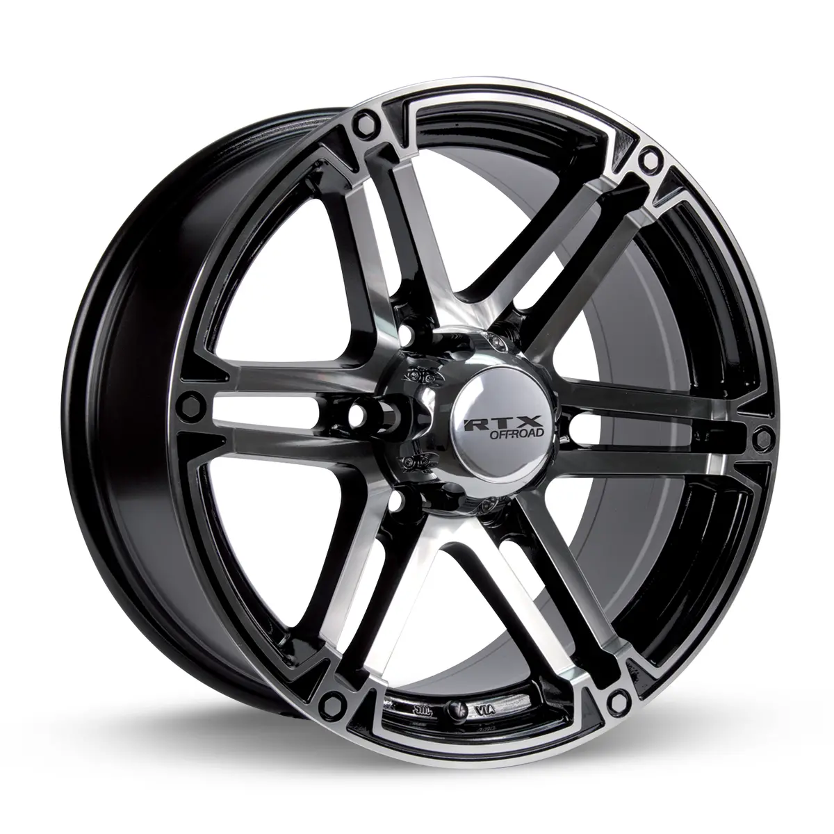 17X8 Premium Alloy Wheel – Rtx Offroad Slate Black Machined – 6X139.7 Et25 Cb106.1 – Fits Toyota Tacoma 2005-2024, Toyota 4Runner 2003-2024, Chevy Colorado 2015-2024 1