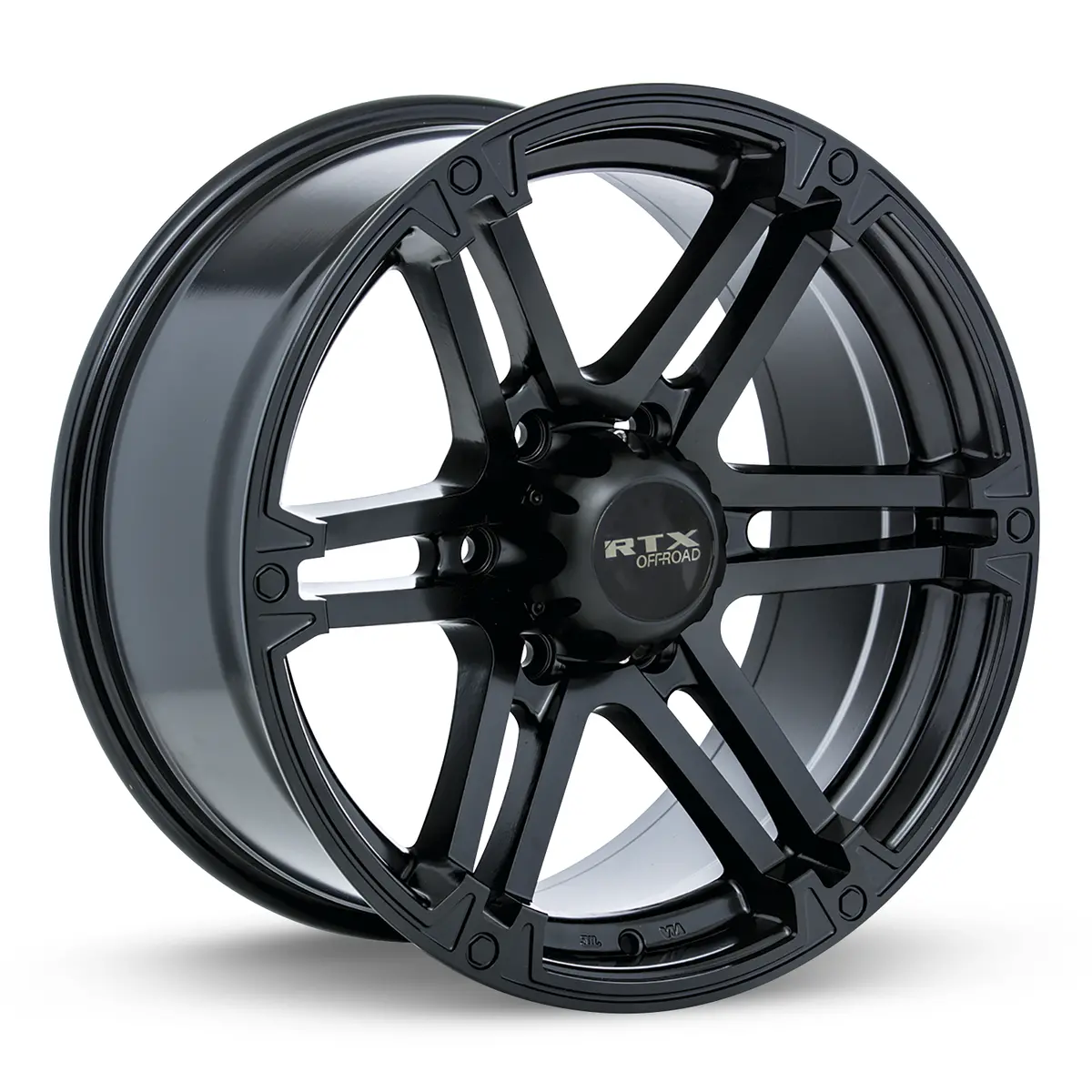 17X8 Alloy Wheel - Rtx Slate 081813 Satin Black , With 6X139.7 Bolt Pattern , 25.0 Offset , 106.1 Hubbore  Ford Bronco 2021 1