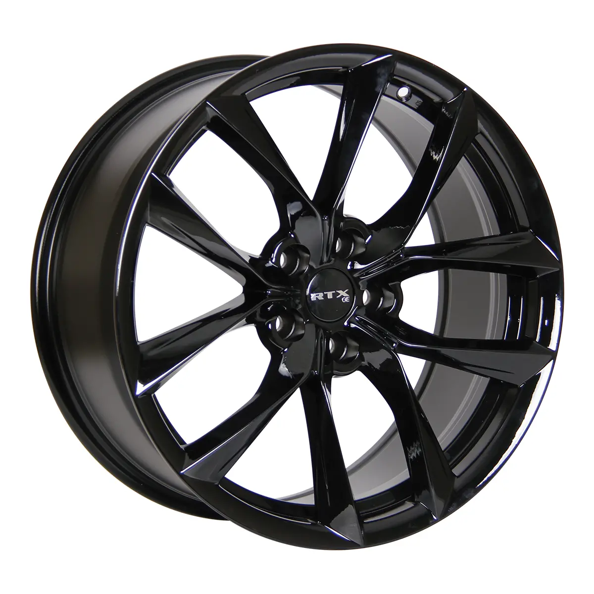 18X8.5 Alloy Wheel - Rtx Spider 082734 Gloss Black , With 5X114.3 Bolt Pattern , 35.0 Offset , 64.1 Hubbore 1