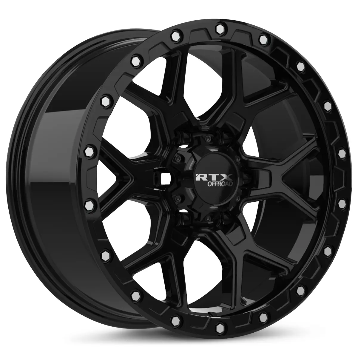17X8.5 Gloss Black Milled – Rtx Storm – 6X139.7 Et20 Cb106.1 – Fits Tacoma, 4Runner 1