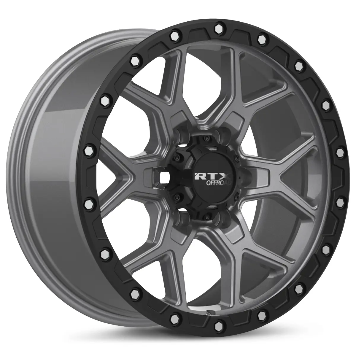 17X8.5 Matte Gunmetal – Rtx Storm – 6X139.7 Et20 Cb106.1 – Fits Tacoma, Colorado 1