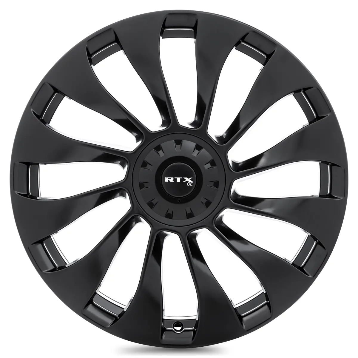 18X8.5 Alloy Wheel - Rtx Ts02 083213 Satin Black , With 5X114.3 Bolt Pattern , 35.0 Offset , 64.1 Hubbore 2