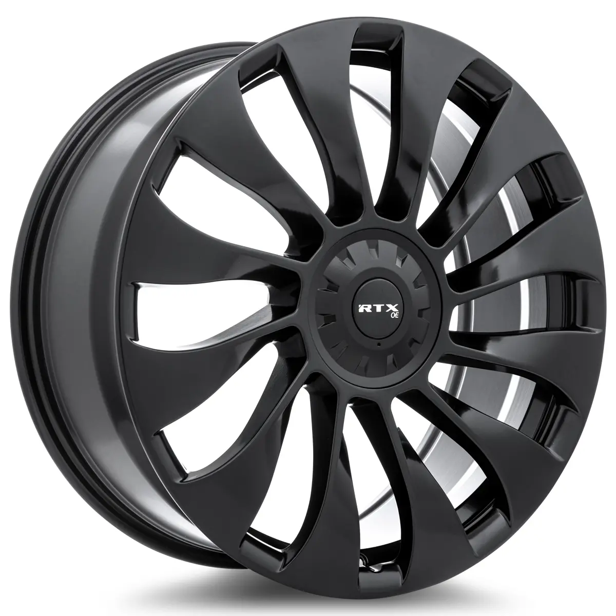 18X8.5 Alloy Wheel - Rtx Ts02 083213 Satin Black , With 5X114.3 Bolt Pattern , 35.0 Offset , 64.1 Hubbore 1