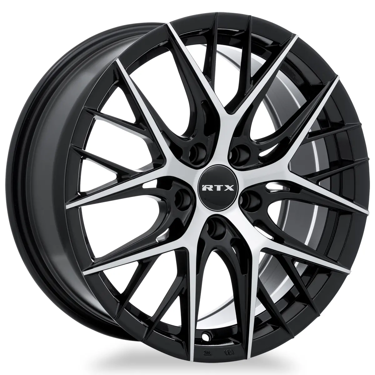 20X8.5 Gloss Black Machined Wheel – Rtx Valkyrie 083035 – 5X114.3 Et38 Cb73.1 – Fits Nissan Maxima 2016–2024, Toyota Camry 2018–2024, Honda Accord 2018–2024 1