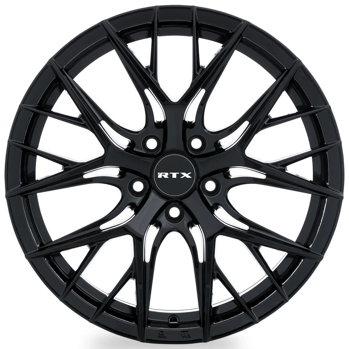 17X7.5 Gloss Black Wheel – Rtx Valkyrie 083038 – 5X114.3 Et40 Cb73.1 – Fits Toyota Camry 2007–2017, Honda Accord 2008–2017, Nissan Altima 2007–2018 2