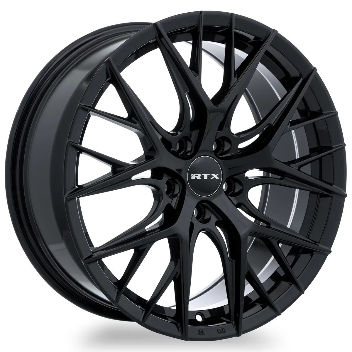 18X8 Alloy Wheel - Rtx Valkyrie 083039 Gloss Black , With 5X114.3 Bolt Pattern , 40.0 Offset , 73.1 Hubbore For  Buick Encore Gx 2023-2024 1